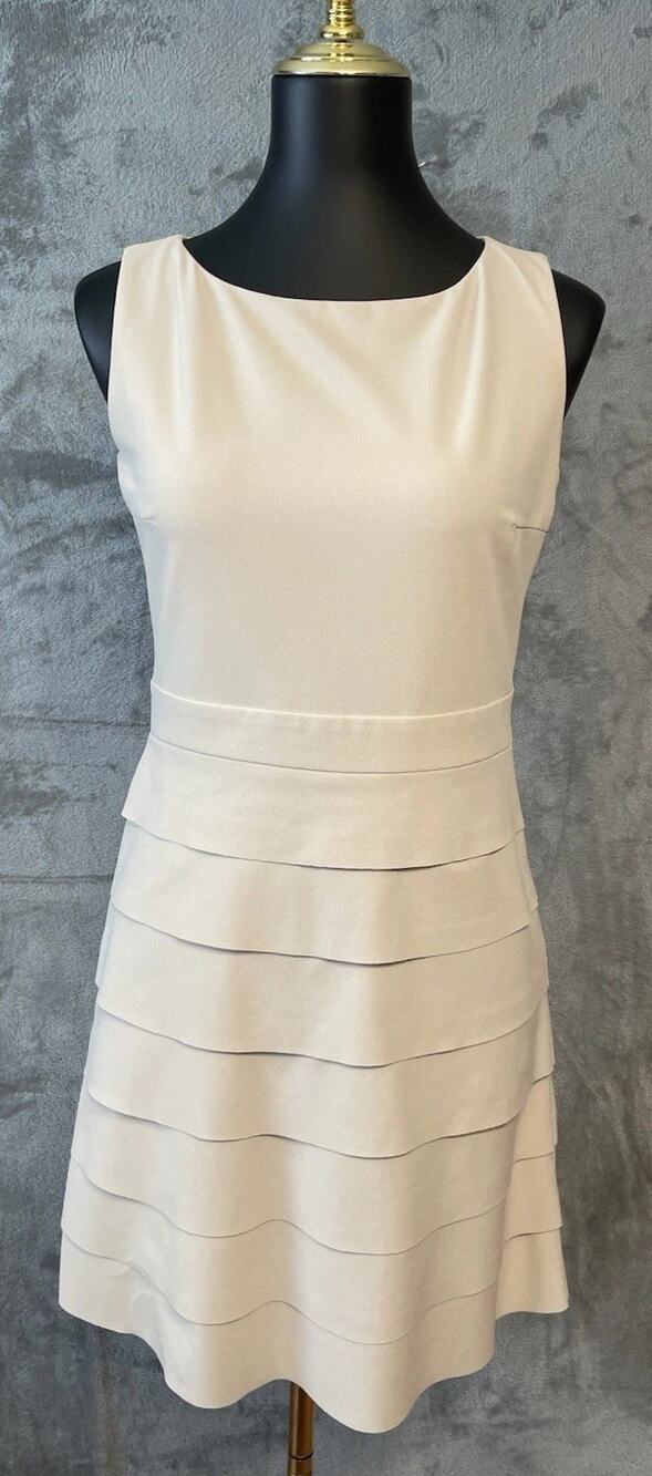 Women’s Ivory Rinascimento Layered Sheath Dress Small
